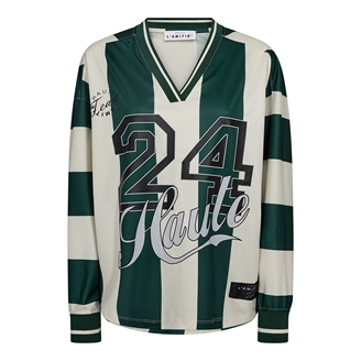 Haute L'Amitié Haute 24 Stripe Blouse Sporty Green Pearl